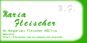 maria fleischer business card